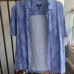 Blue hawaiian pineapple shirt